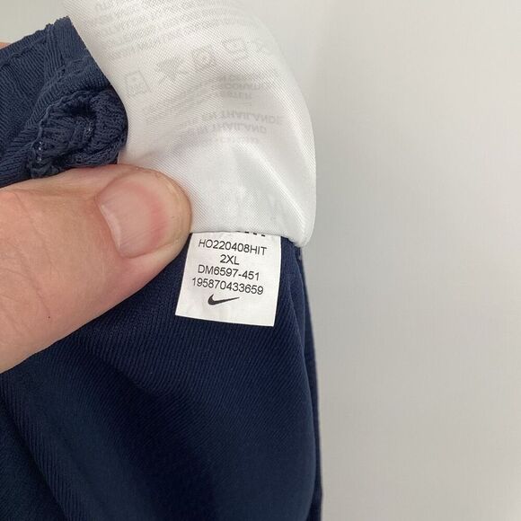 Men's Nike Dri-Fit Performance warmup Pants 2XL navy Blue - Picture 7 of 9